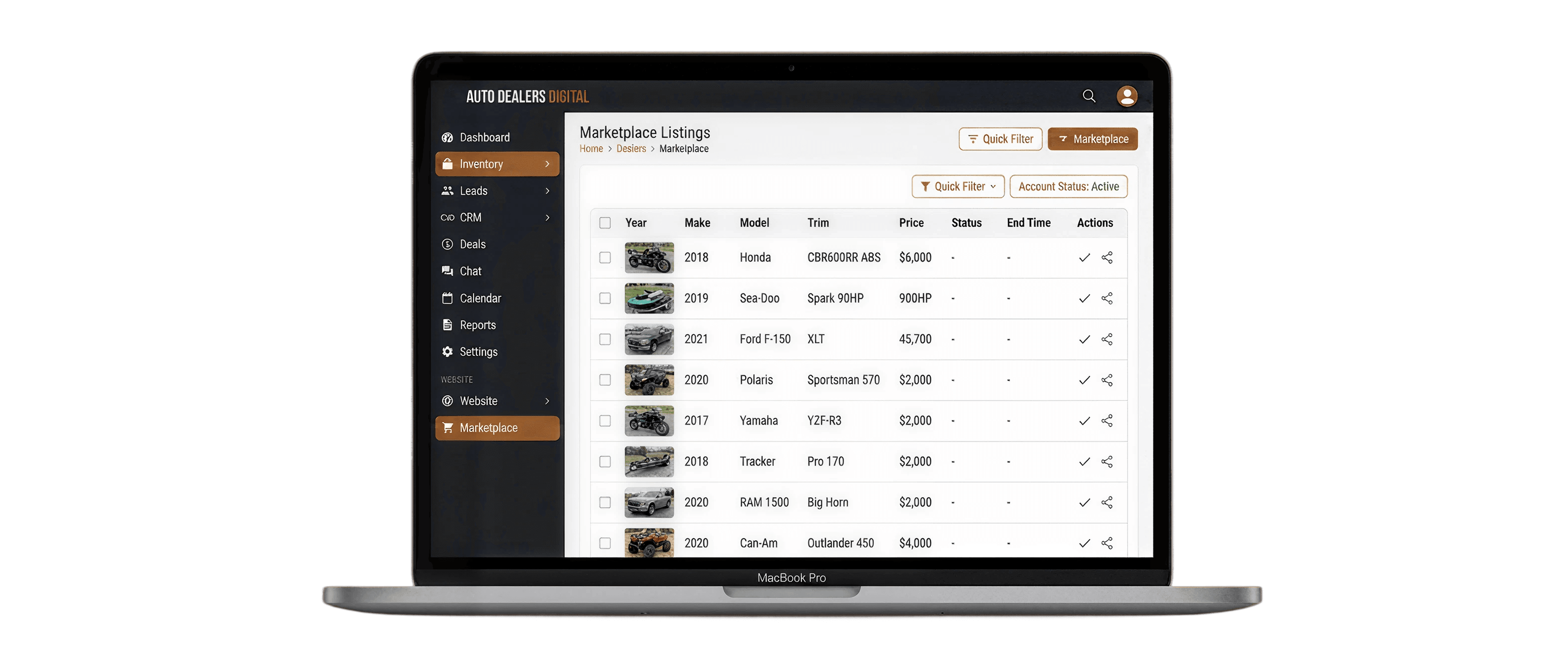 Google Vehicle Listings